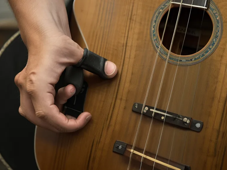 Rasgueo con los dedos en guitarra cristiana para música de adoración, técnica para principiantes adultos