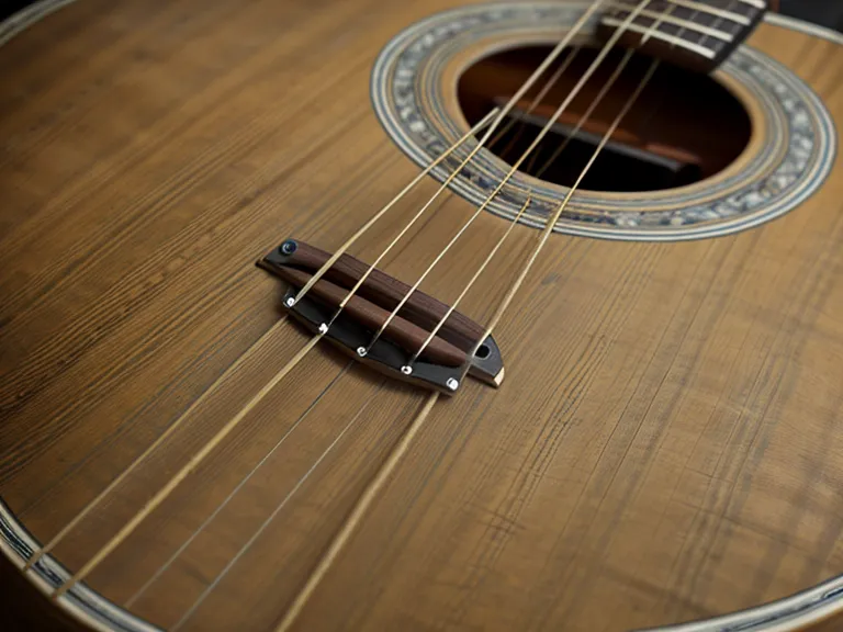 Yemas de los dedos con callosidades de un principiante adulto de guitarra cristiana descansando en las cuerdas