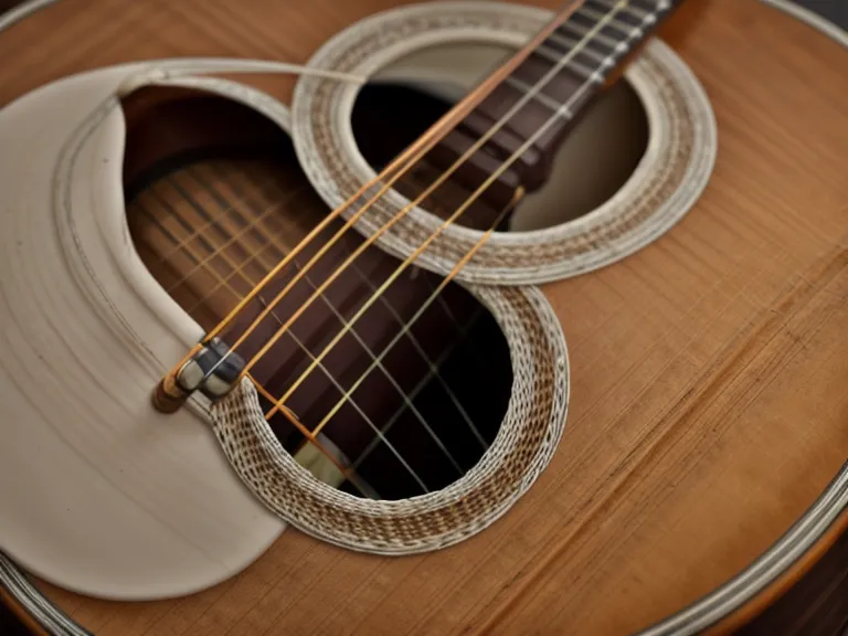 Metrónomo para principiantes marcando el ritmo antes de tocar guitarra acústica en una alabanza