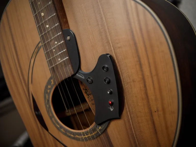 Mano ajustando el tempo en una aplicación de metrónomo para practicar ritmo en guitarra