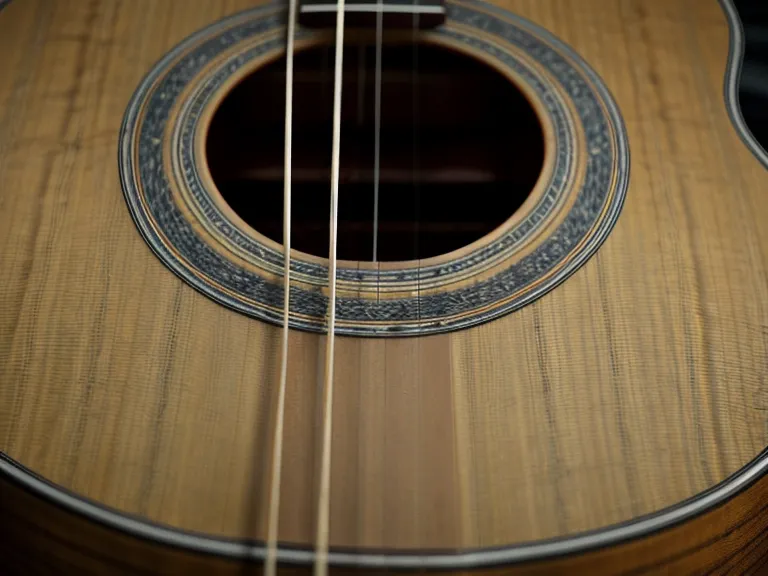 Dedos presionando las cuerdas de una guitarra acústica, rasgueo básico y fatiga en un principiante adulto