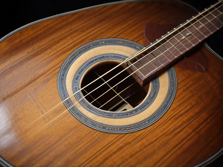 Hoja con diagramas de acordes de guitarra sostenida por un principiante adulto aprendiendo a leerlos