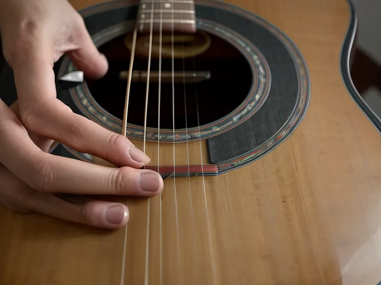 Guitarra acústica junto a una computadora con el curso para principiantes adultos