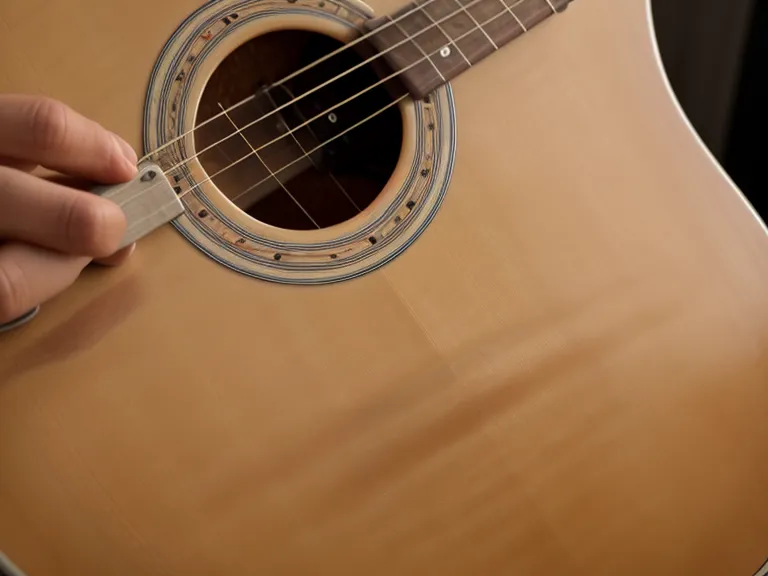 Yemas de los dedos enrojecidas por el dolor de dedos al empezar con la guitarra acústica